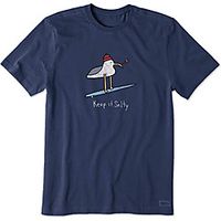 Men's Unisex Tee T shirt Shirt Hot Stamping Graphic Prints Bird Animal Plus Size Print Short Sleeve Casual Tops 100% Cotton Basic Designer Big and Tall Round Neck Navy Blue  Sports  Summer Lightinthebox - thumbnail