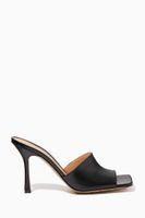 Nappa Leather Stretch Mule Sandals Nappa Leather Stretch Mule Sandals