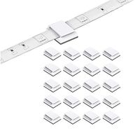 1set 50PCS 20PCS LED Strip Clips Self Adhesive LED Light Strip Mounting Bracket Clips Holder Cable Clamp Organizer for 10mm Wide IP65 Waterproof 5050 3528 2835 5630 LED Strip Light Lightinthebox 1set 50PCS 20PCS LED Strip Clips Self Adhesive LED Light Strip Mounting Bracket Clips Holder Cable Clamp Organizer for 10mm Wide IP65 Waterproof 5050 3528 2835 5630 LED Strip Light Lightinthebox