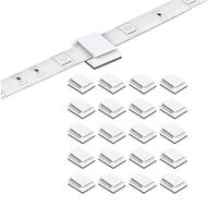 1set 50PCS 20PCS LED Strip Clips Self Adhesive LED Light Strip Mounting Bracket Clips Holder Cable Clamp Organizer for 10mm Wide IP65 Waterproof 5050 3528 2835 5630 LED Strip Light Lightinthebox - thumbnail