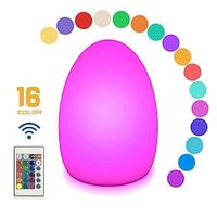 16 Color Full Color Remote Control Dinosaur Egg Lamp Outdoor LED Egg Shaped Bar Table Lamp Restaurant Bar Table Lamp Remote Control Charging Table Lamp Creative Lamp Small Night Lamp 1PC Lightinthebox - thumbnail