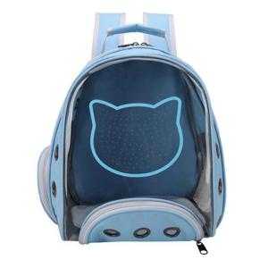 Nutrapet Petstranaut Backpack Bobble Cat Face Blue