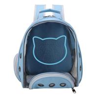 Nutrapet Petstranaut Backpack Bobble Cat Face Blue