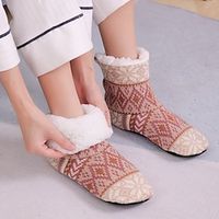 Autumn and Winter Women S Mid Length Plush and Thick Floor Socks Adult Warmth Glue Anti Slip Socks Indoor Shoes Socks and Foot Warmers Lightinthebox - thumbnail