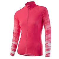 21Grams Women's Cycling Jersey Long Sleeve Bike Top with 3 Rear Pockets Mountain Bike MTB Road Bike Cycling Quick Dry Moisture Wicking Dark Navy Red Graffiti Sports Clothing Apparel / Stretchy miniinthebox - thumbnail