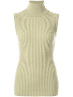 Chanel Pre-Owned 1993 ribbed knitted top - Green