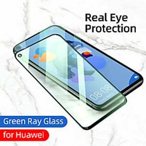 Tempered Glass Protector For Huawei P40 P40lite nova 8se Honor X10 Green Light Film Glass Screen Protector For Huawei P30 P20 Honor play 4t Honor 30s nova 7se V30 Honor 30 miniinthebox