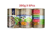 Little Big Paw Variety Pack Dog Wet Food 6x390g