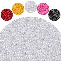 200pcs Pearl Beads6mm/8mm Pearl Beads for Jewelry Bracelets Making Kit Small Round Spacer Plastic Craft Beads Loose Pearl Filler Beads for DIY Craft Necklace Earrings miniinthebox - thumbnail