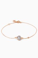 Links of Love My First Pearl Diamond Bracelet in 18kt Rose Gold - thumbnail