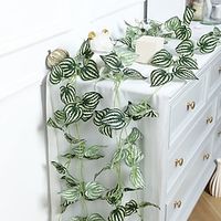 2PCS Artificial Garlands Leaves Greenery Plants Bunch for Home Decor maindoor Wall Party  Wedding Festival Craft Lightinthebox - thumbnail