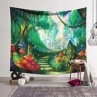 Fantasy Fairy Wall Tapestry Art Decor Blanket Curtain Hanging Home Bedroom Living Room Decoration Polyester Lightinthebox - thumbnail