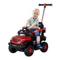 Megastar Ride On 3 In 1 Artic series 2 Mini Jeep 6 V For Young Riders With Parental Handle For Adult Control With Pedal Accelerator - Red