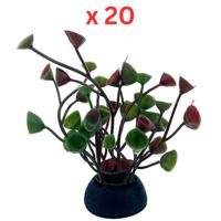 Aquarium Plastic Plant - S232-W2.5XH7 Cm Pack Of 20