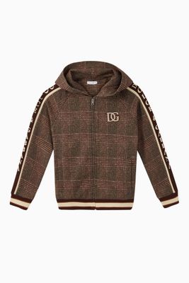 Checked Jersey Hoodie Checked Jersey Hoodie