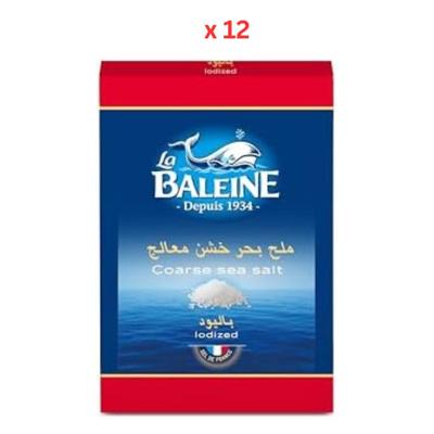 La Baleine Cardboard Box Coarse Sea Salt 12X1000G