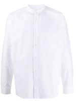 A.P.C. collarless fitted shirt - White