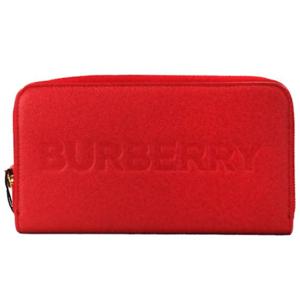 Burberry Elmore Red Embossed Logo Leather Continental Clutch Wallet - 44519