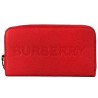 Burberry Elmore Red Embossed Logo Leather Continental Clutch Wallet - 44519 - thumbnail