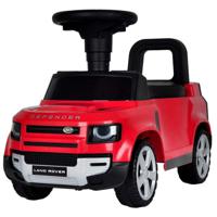 Megastar Ride on push Car Licensed Land Rover Defender, Anti-skid Wheel Red - thumbnail