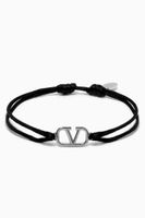 Valentino Garavani VLOGO Bracelet in Cotton - thumbnail