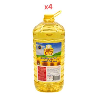Super Chef Sunflower Oil 5Ltr (Pack Of 4)