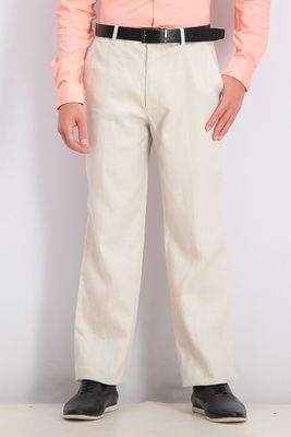 Mens Flat London Regular Fit Pants Stone Block Mens Flat London Regular Fit Pants Stone Block