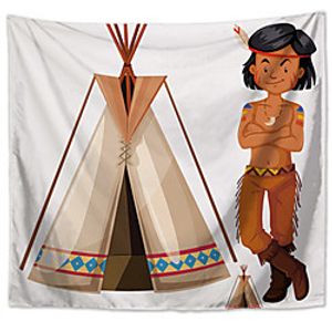 Wall Tapestry Art Decor Blanket Curtain Hanging Home Bedroom Living Room Decoration Polyester Indian Boy miniinthebox