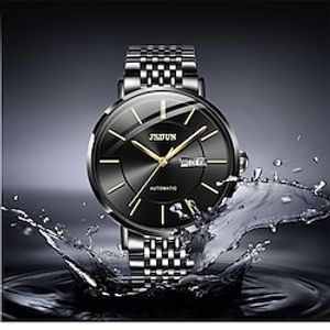 New Kishi Shield Watches Luminous Alarm Calendar Week Show Automatic Mechanical Watches Waterproof Business Men'S Watches miniinthebox