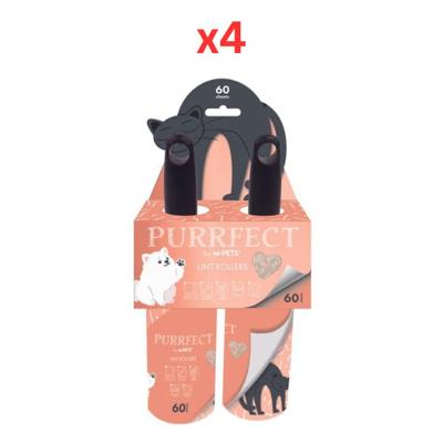M-Pets Purrfect Lint Rollers Pink 60 Sheets (Pack of 4) M-Pets Purrfect Lint Rollers Pink 60 Sheets (Pack of 4)