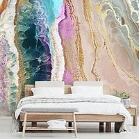 Landscape Wallpaper Mural Rock Pool Beach Wall Covering Sticker Peel and Stick Removable PVC/Vinyl Material Self Adhesive/Adhesive Required Wall Decor for Living Room Kitchen Bathroom miniinthebox