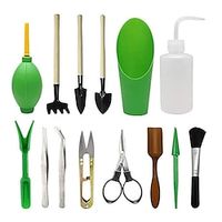 14pcs Gardening Tool Set, Succulent Spray Bottle, Seedling Starter, Watering Kettle, Soil Shovel, Potted Plant Pruning Tube Shovel. Lightinthebox - thumbnail