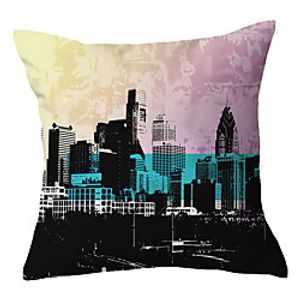 City View Double Side Cushion Cover 1PC Soft Decorative Square Throw Pillow Cover Cushion Case Pillowcase for Sofa Bedroom Livingroom Outdoor Superior Quality Machine Washable Outdoor Cushion for Sofa Couch Bed Chair miniinthebox