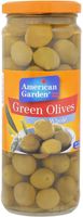 American Garden Green Olives Whole 260gm (717273701786)