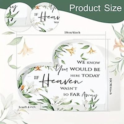 Heart Acrylic Sign Love Memories Wedding Memorial Table Sign Desk Decorations Birthday Decoration Wedding Decor Wedding Supplies Decorative Gif Remembrance Gifts Room Decor Lightinthebox