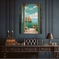 Landscape Wall Art Canvas The House on the Island Prints and Posters Pictures Decorative Fabric Painting For Living Room Pictures No Frame miniinthebox - thumbnail