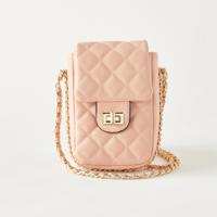 Sasha Quilted Crossbody Bag with Metallic Chain Strap
