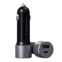Satechi Dual Port 72W Car Charger Grey