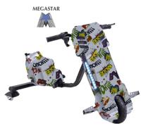 Megastar 3-Wheel High Speed 36V Electric Scooter Speed Hustler 360 Degree Drifting Trike - White Boom (UAE Delivery Only)