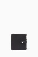 Textured Leather Mini Bi-Fold Wallet - thumbnail