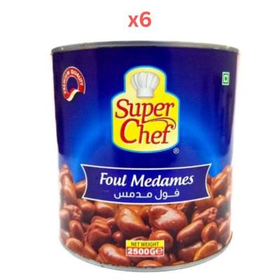 Super Chef Foul Medames 2500Gm (Pack Of 6)