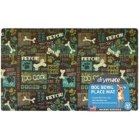 Drymate Dog Bowl Place Mat Best Friend Green 12X20Cm