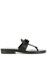 Chanel Pre-Owned CC logos Turn-lock motif sandals - Black