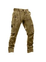 Men's Elastic Waist Drawstring Multi-Pocket Cargo Pants