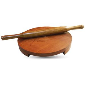 Chefline Wooden Chakla Belan, 10 inches, IND