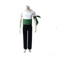 Inspired by One Piece Roronoa Zoro Anime Cosplay Costumes Japanese Cosplay Suits Patchwork Short Sleeve Pants Armlet Corset For Men's / T-shirt / T-shirt miniinthebox - thumbnail