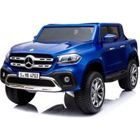 Megastar Licensed Ride On Mercedes Car 2 Seater -Benz X-Class 12V 4WD Children‚ÄôS Pickup - Blue (UAE Delivery Only) - thumbnail