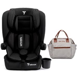 Teknum Pack And Go Foldable Car Seat With Ace Ivory Diaper Bag - Black CM_TKLS_CS03ADP_BKIV