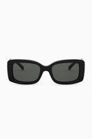 90s Vintage Logo Rectangle Sunglasses in Acetate - thumbnail