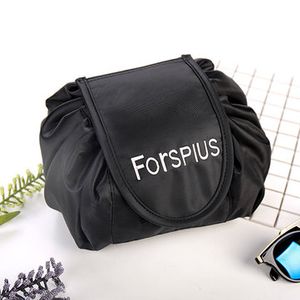Black Drawstring Cosmetic Bag